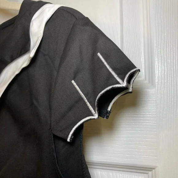 Black Dress with White Bat and Spiderweb Embroidered Accents Size XL - Picture 4 of 7